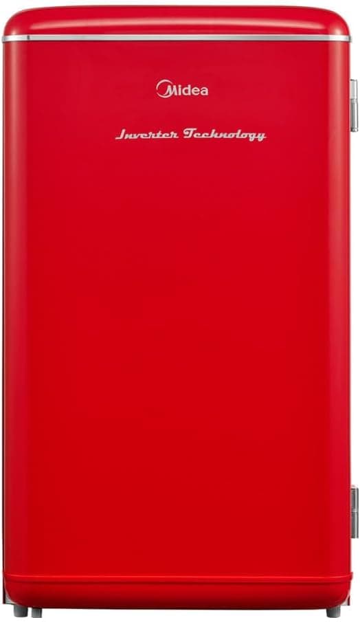 Frigobar Retrô 93 litros Vermelho Inverter Bivolt Midea