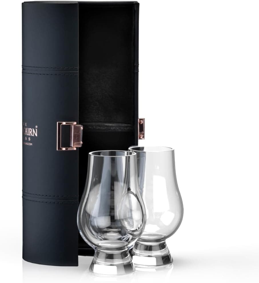 GLENCAIRN Copo de uísque, conjunto de estojo de viagem de 5 cm para presente