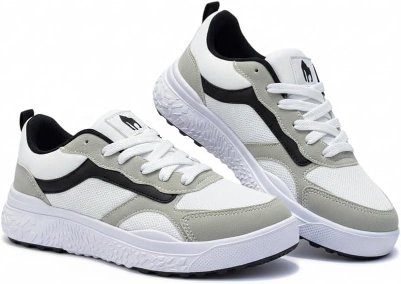 Tenis Casual Sport Masculino King One, Adulto Cano Baixo estilo Old Skool - Academia Leve e Confortável (Branco, BR, Adulto, Numérico, 43)