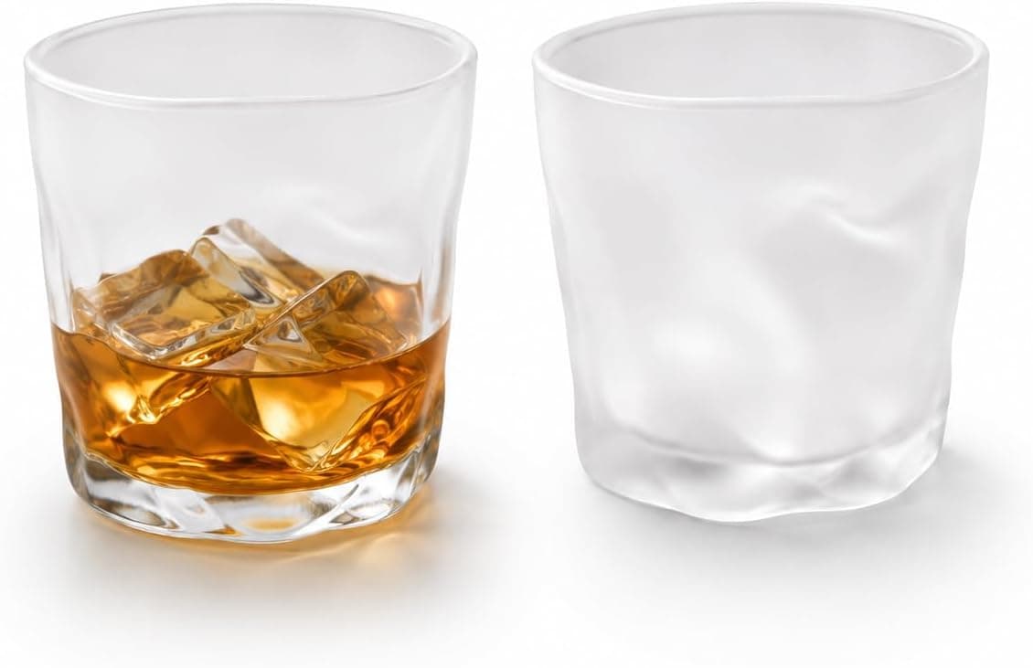 Kit 2 Copos de Whisky 300ml Cristal Fosco Premium para Drinks e Whisky | Para Drinks e Whisky