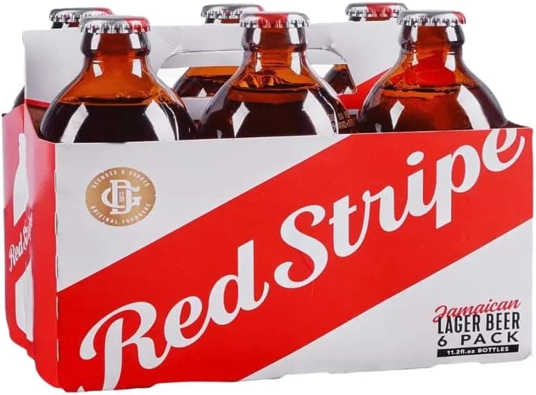 Cerveja Jamaicana Red Stripe Lager Garrafa 330ml (Pack 6 Un)