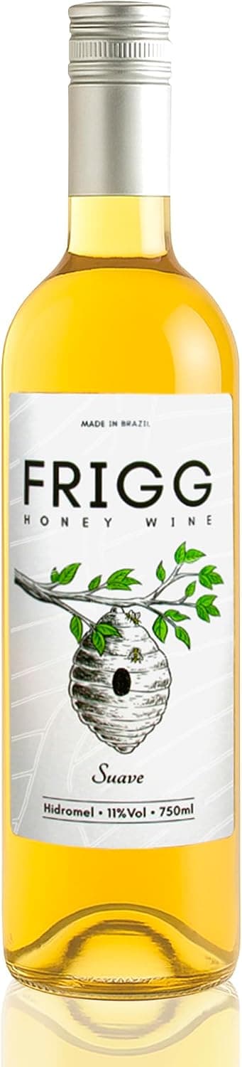 Frigg Honey Wine, Hidromel Suave, 750ml, Vinho de Mel Brasileiro