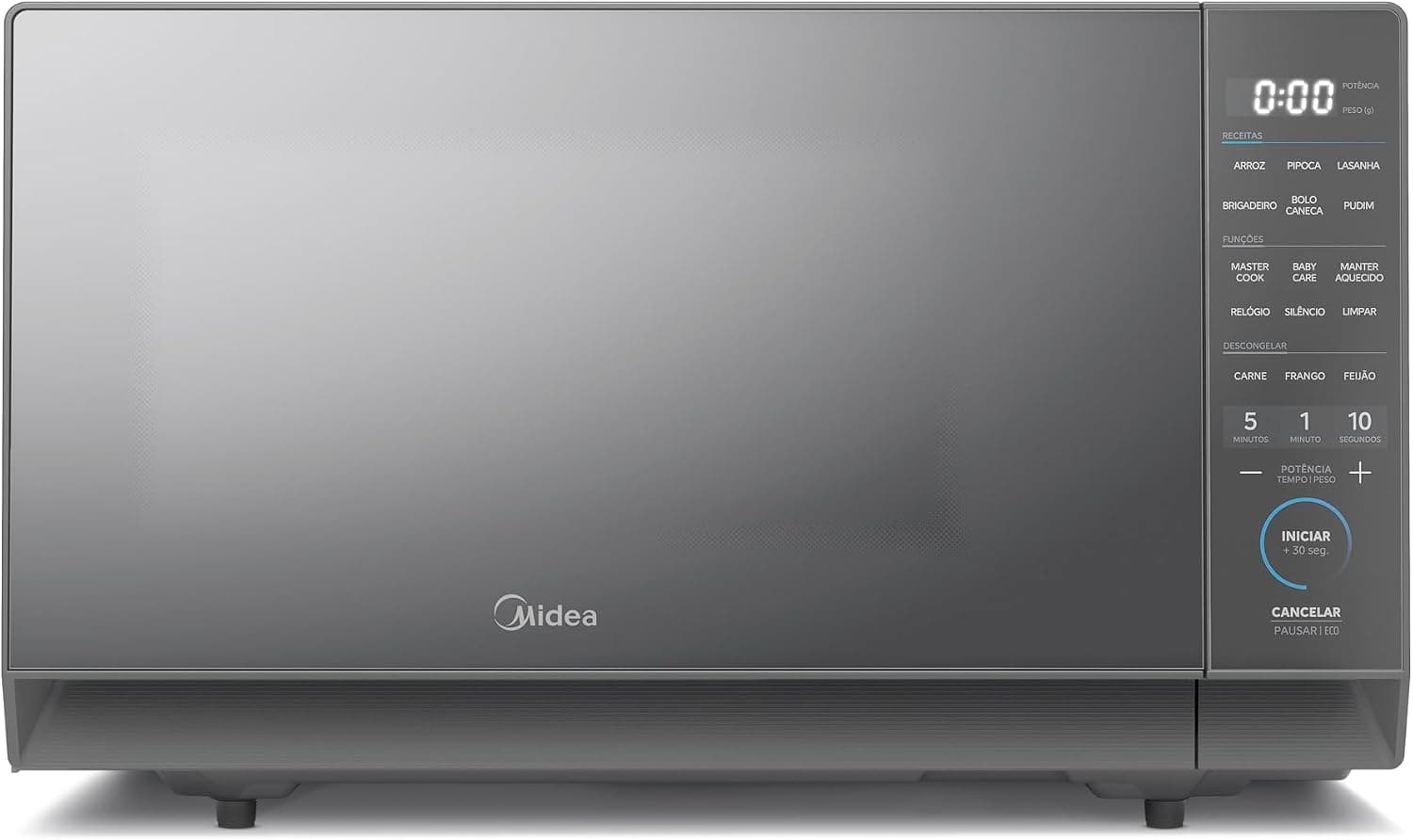 Micro-ondas 27L Prata Porta Espelhada MasterCook Midea 220V