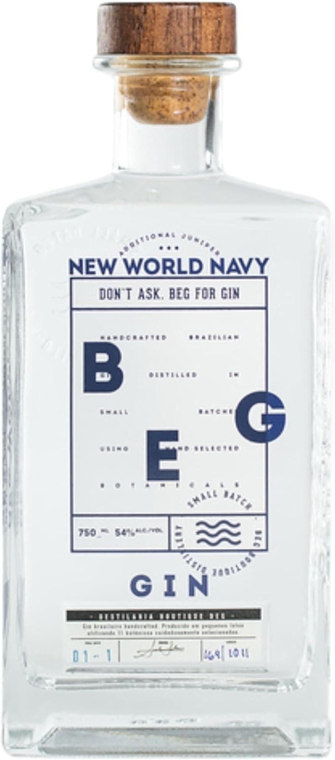 BEG - New World Navy Gin 750ml – Eleito Melhor do Mundo na Pelo Iwsc, World