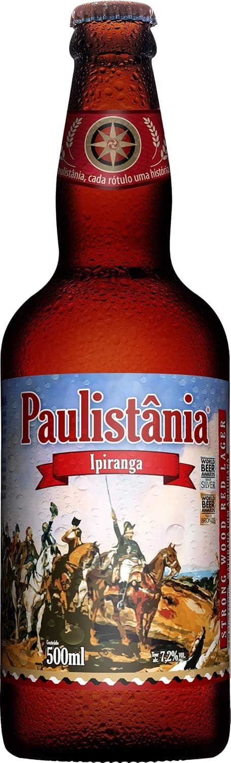 Paulistânia Cerveja Ipiranga Red Lager Garrafa 500Ml 1Un