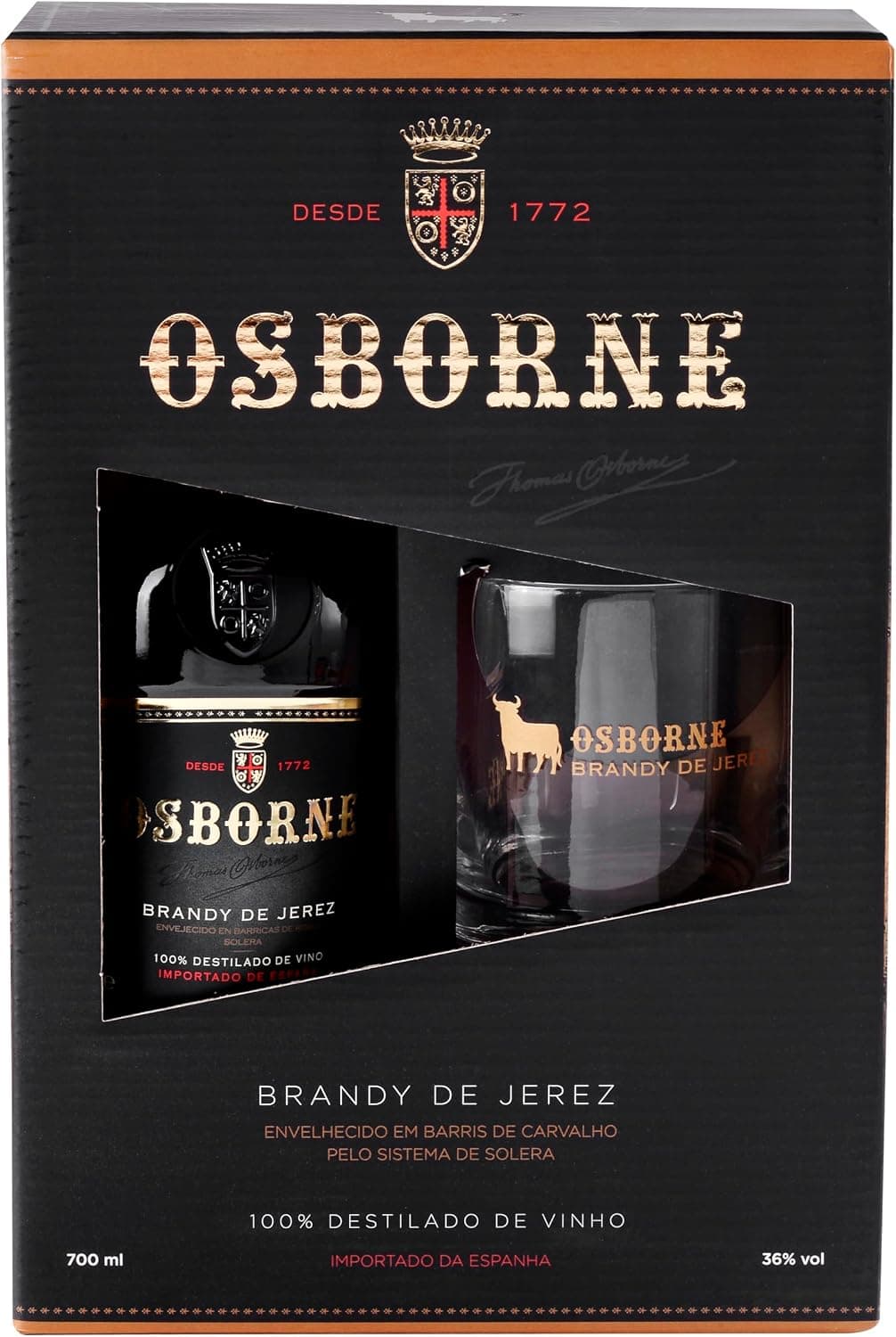 Osborne Kit Brandy De Jerez Sabor 700 Ml